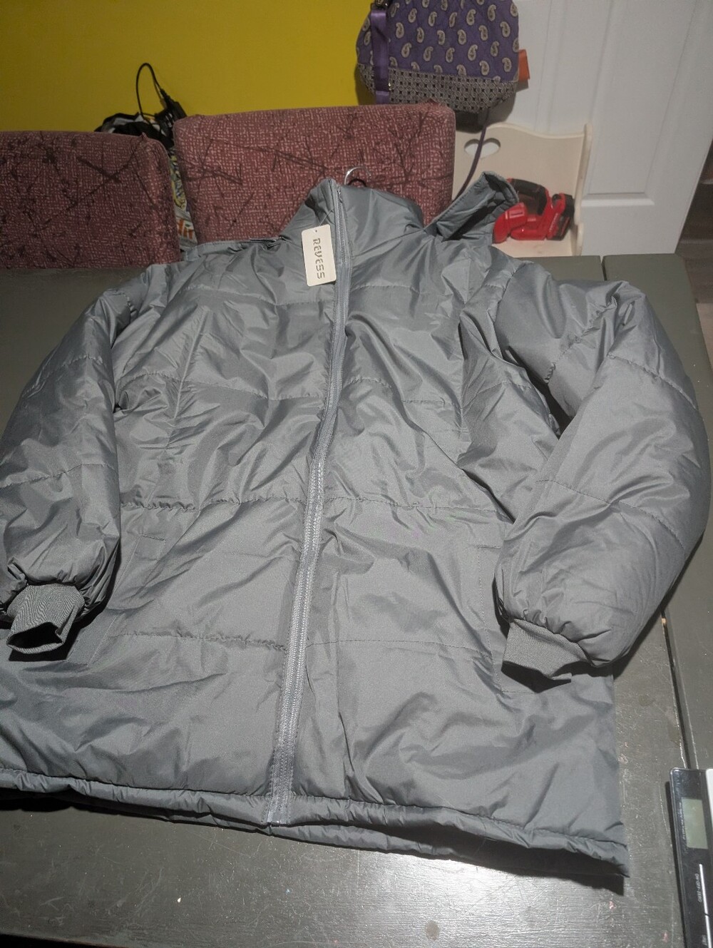 Revess Size 3X NWT Grey Zip Up Jacket